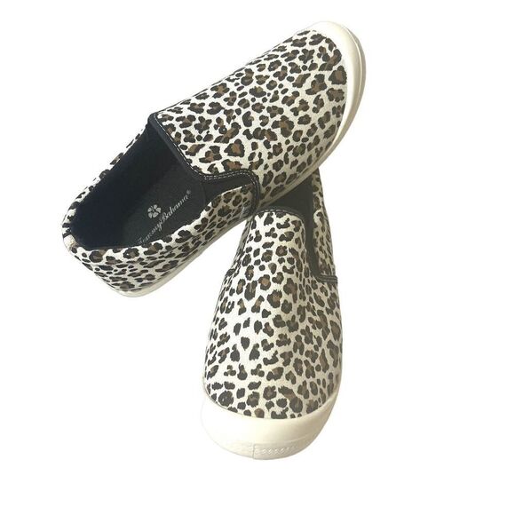 Tommy Bahama Fabric Shoe Womens Size 9 Cheetah Print Slip On Comfort Casual Flat - Picture 1 of 11